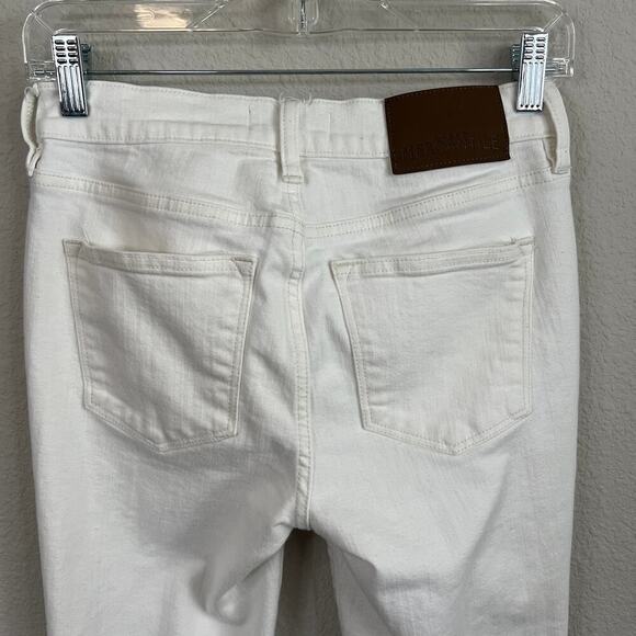 J. Crew Mercantile White Skinny Jeans Women's 26 Denim Mid Rise Stretch - Picture 4 of 6